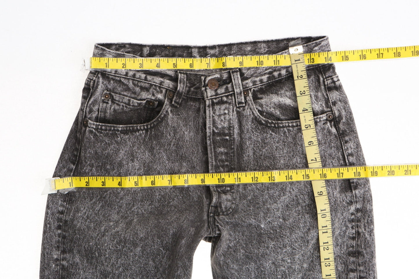 Vintage 501 levi's jeans 90's stonewashed black white men rare denim pants