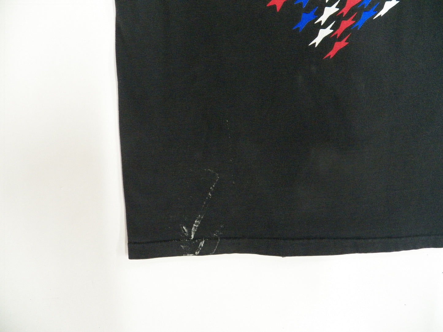 Travis tritt tour t-shirt black hanes beefy label made in usa red blue usa flag