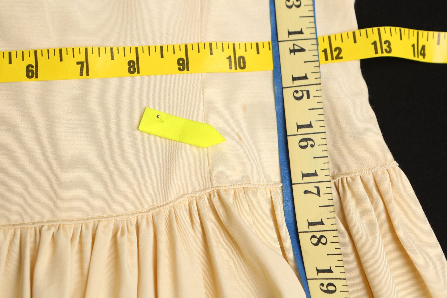 Vintage 40's dress ball gown biege women vitorian formal casual event evening