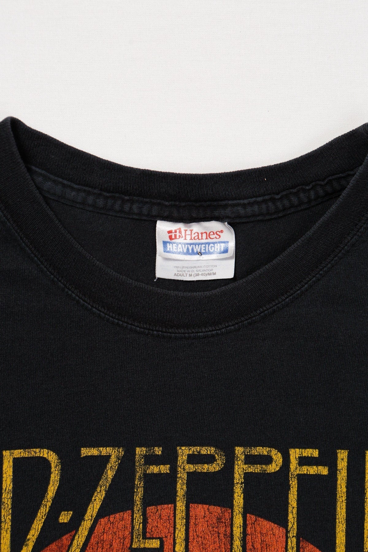 Led zeppelin us tour 1975 rock t-shirt shirt medium black y2k graphic