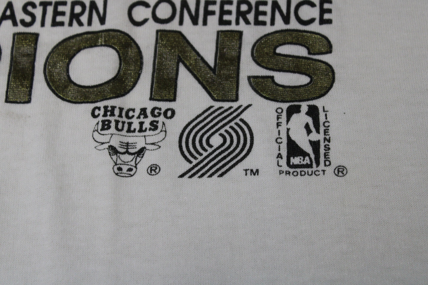 1992 nba finals blazers vs bulls t-shirt