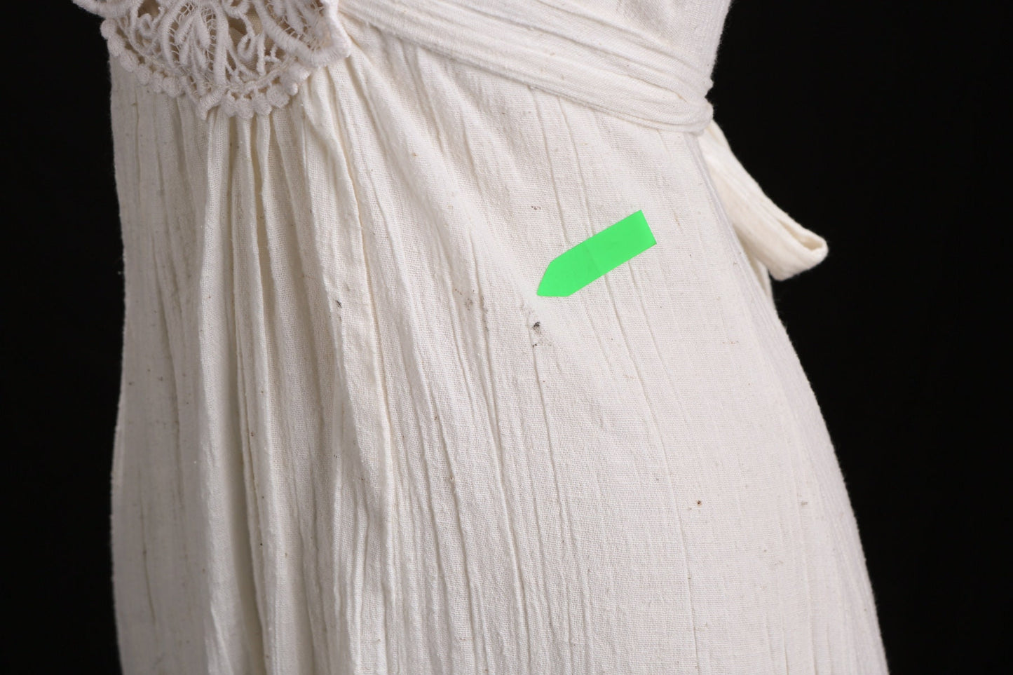 70's Long Summer Cotton Halter Dress