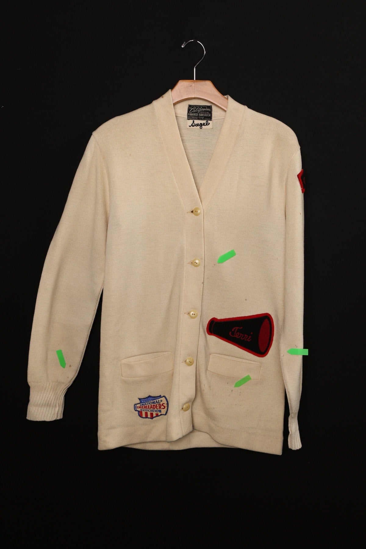 Vintage Men Varsity Sweater - Era 50's - 60's wiht National Cheerleaders Association