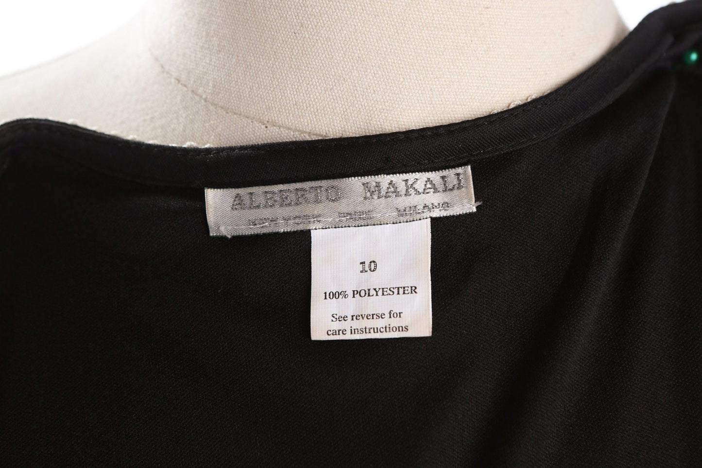 Black and White Flapper Dress with Silver Waist Details