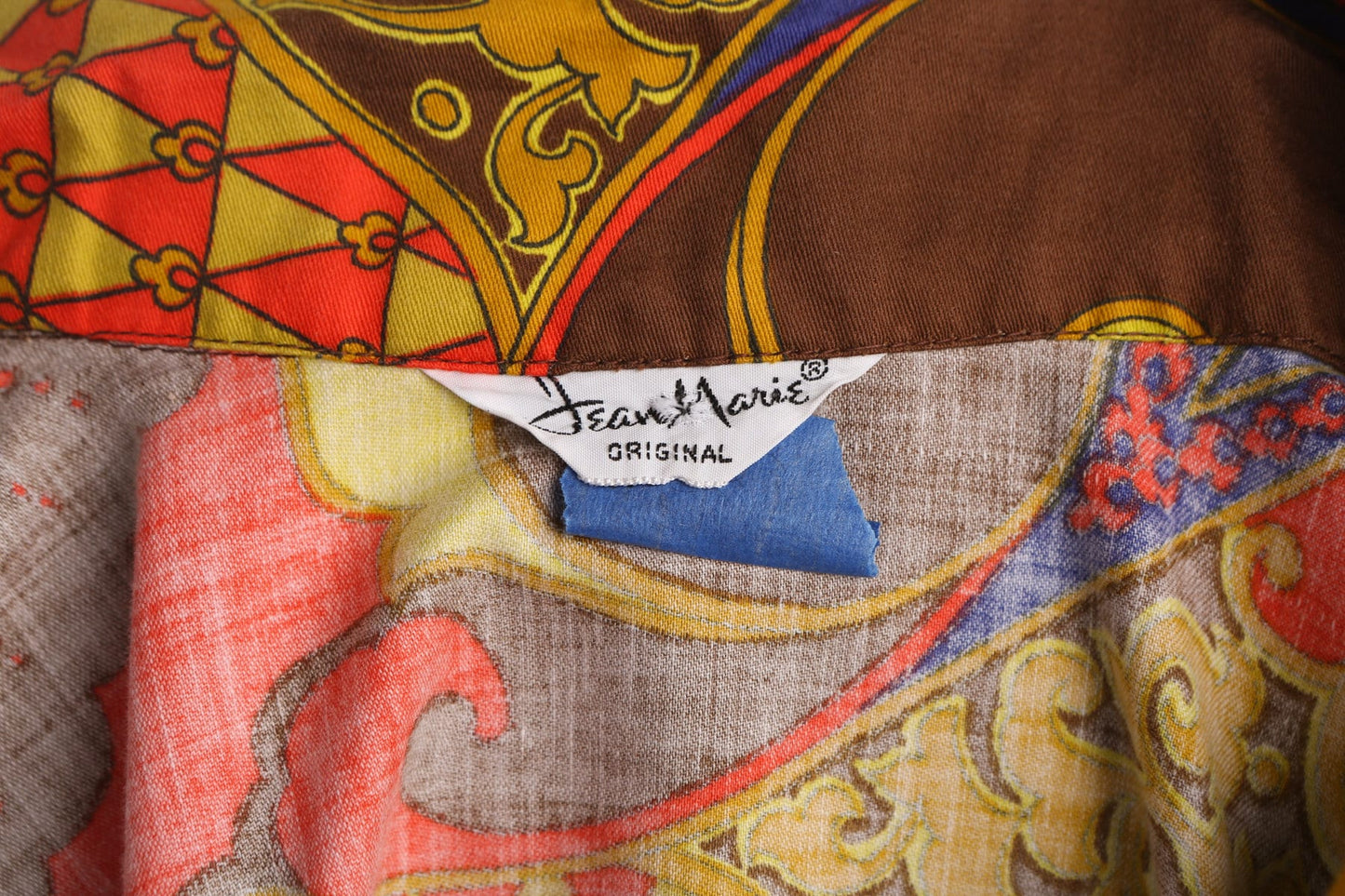 70's Women Geometric Print Top