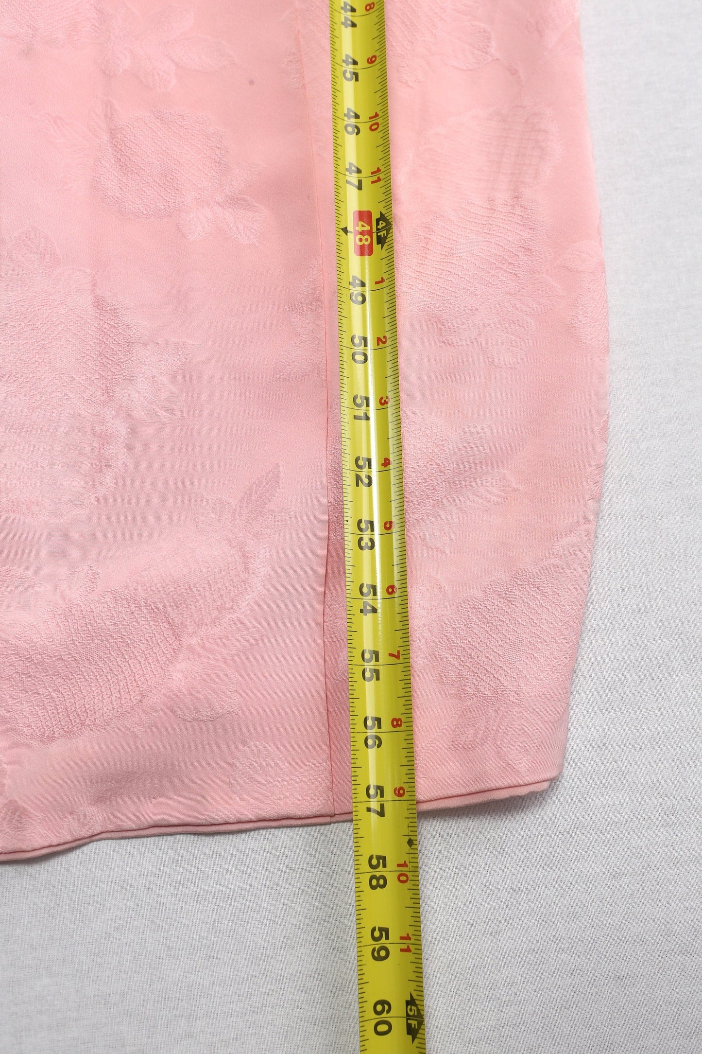 Vintage kimono pink floral women geisha japanese ビンテージ きもの