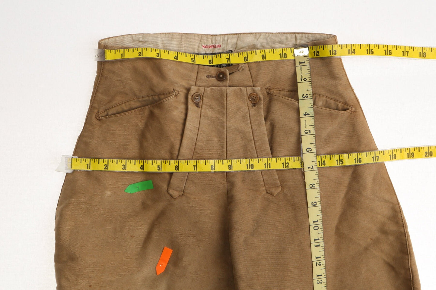 Vintage men riding pants brown made in england victorian horse wool women
