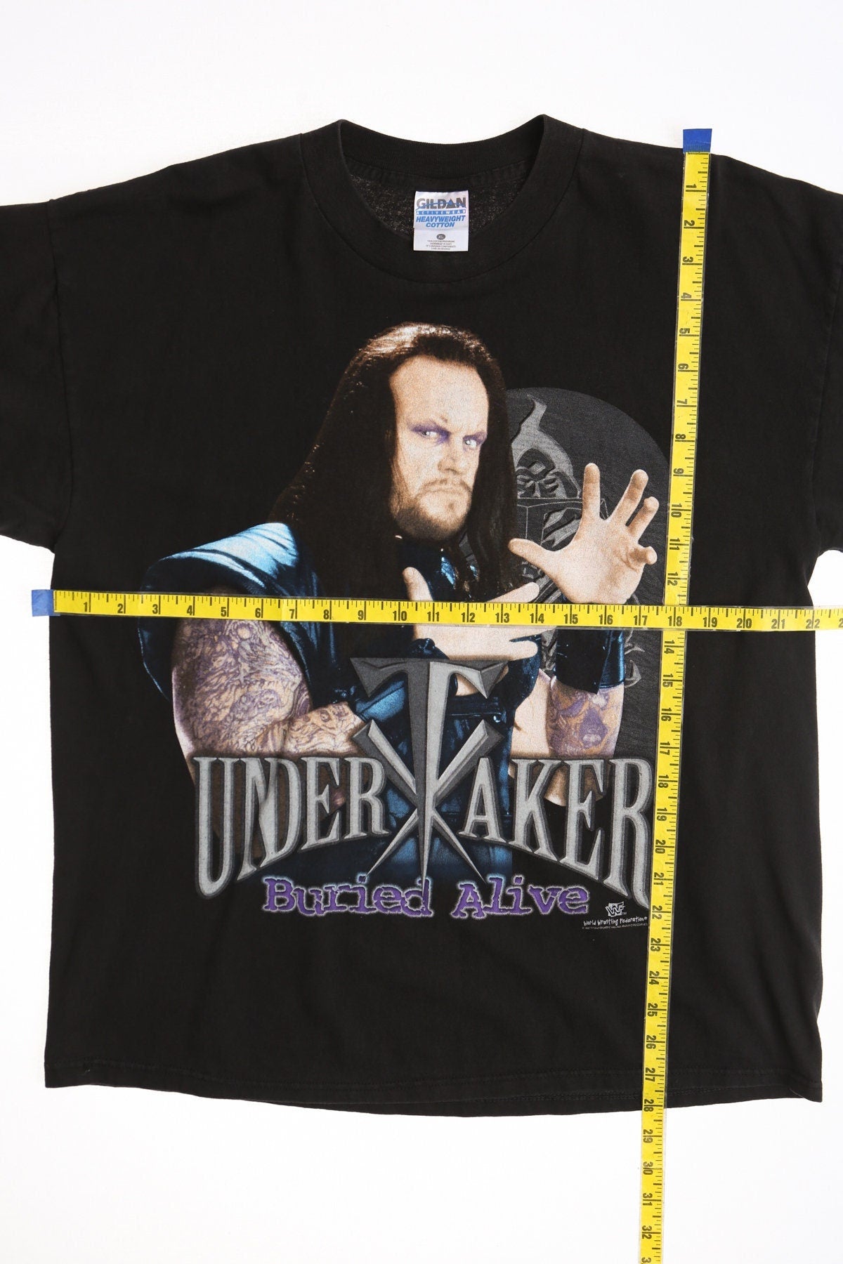 Vintage under taker wwe wrestling graphic t-shirt shirt black wwf y2k
