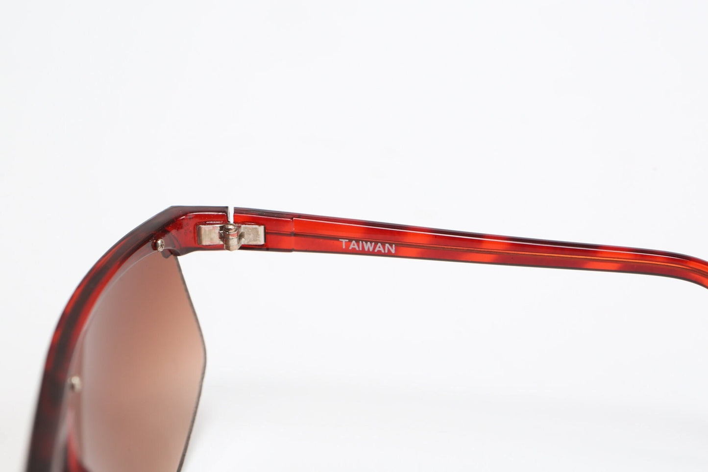 Vintage women men clear red sunglasses 90's 80's deadstock