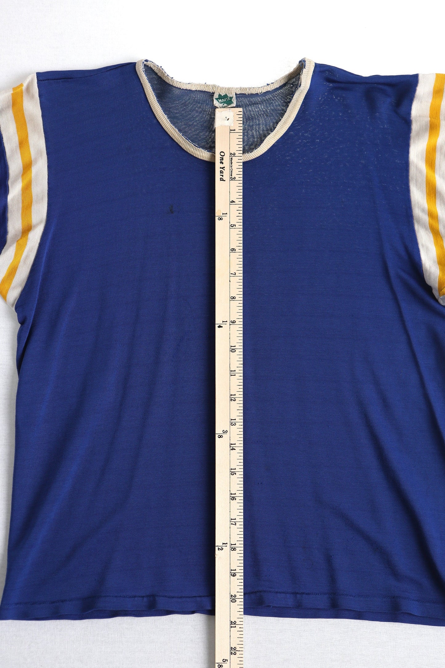 Vintage blue football jesrey maple label 60's number 13 large