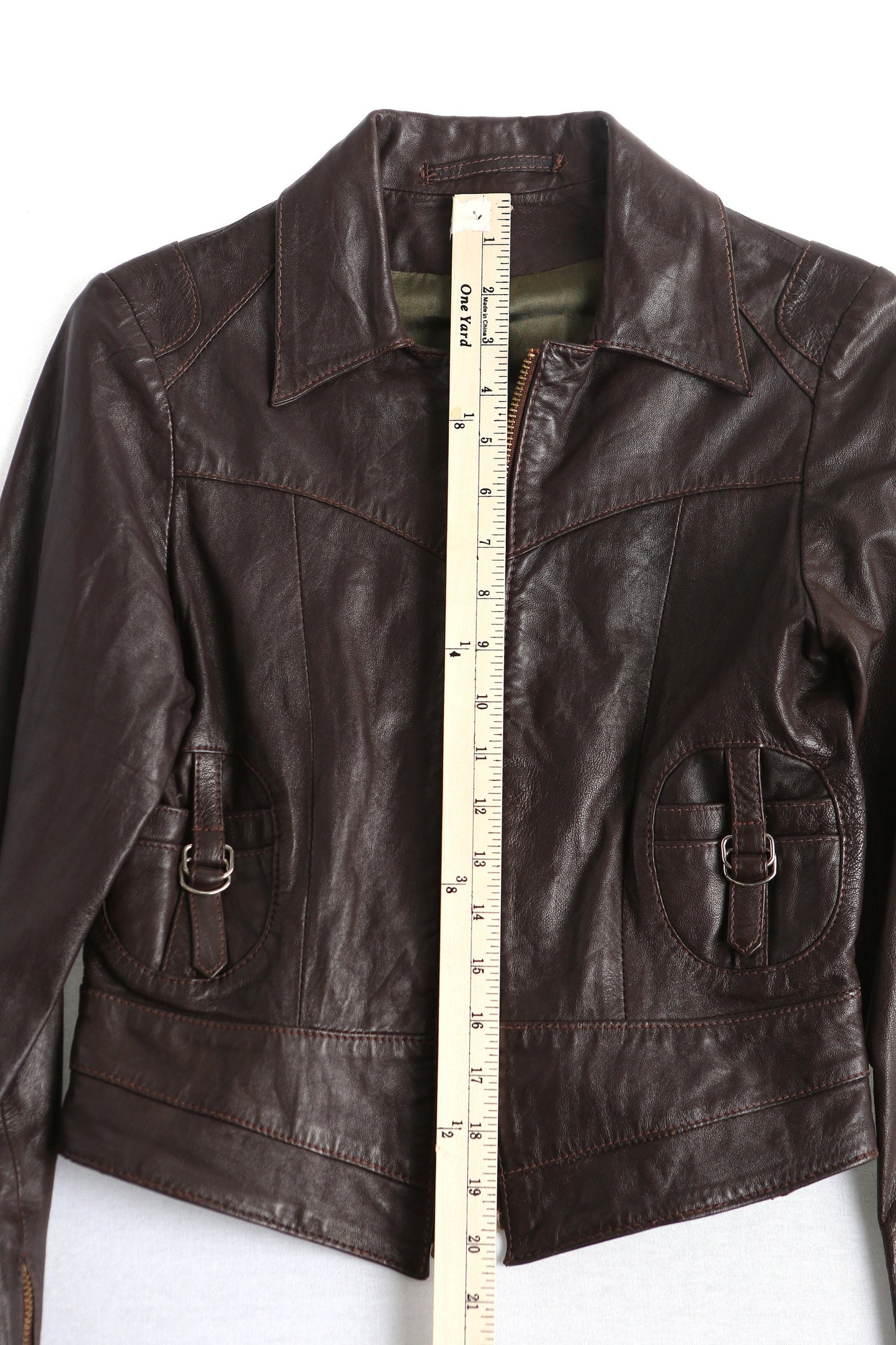 Vintage 70's biker leather jacket north beach honda patch eagle unisex men women hippie