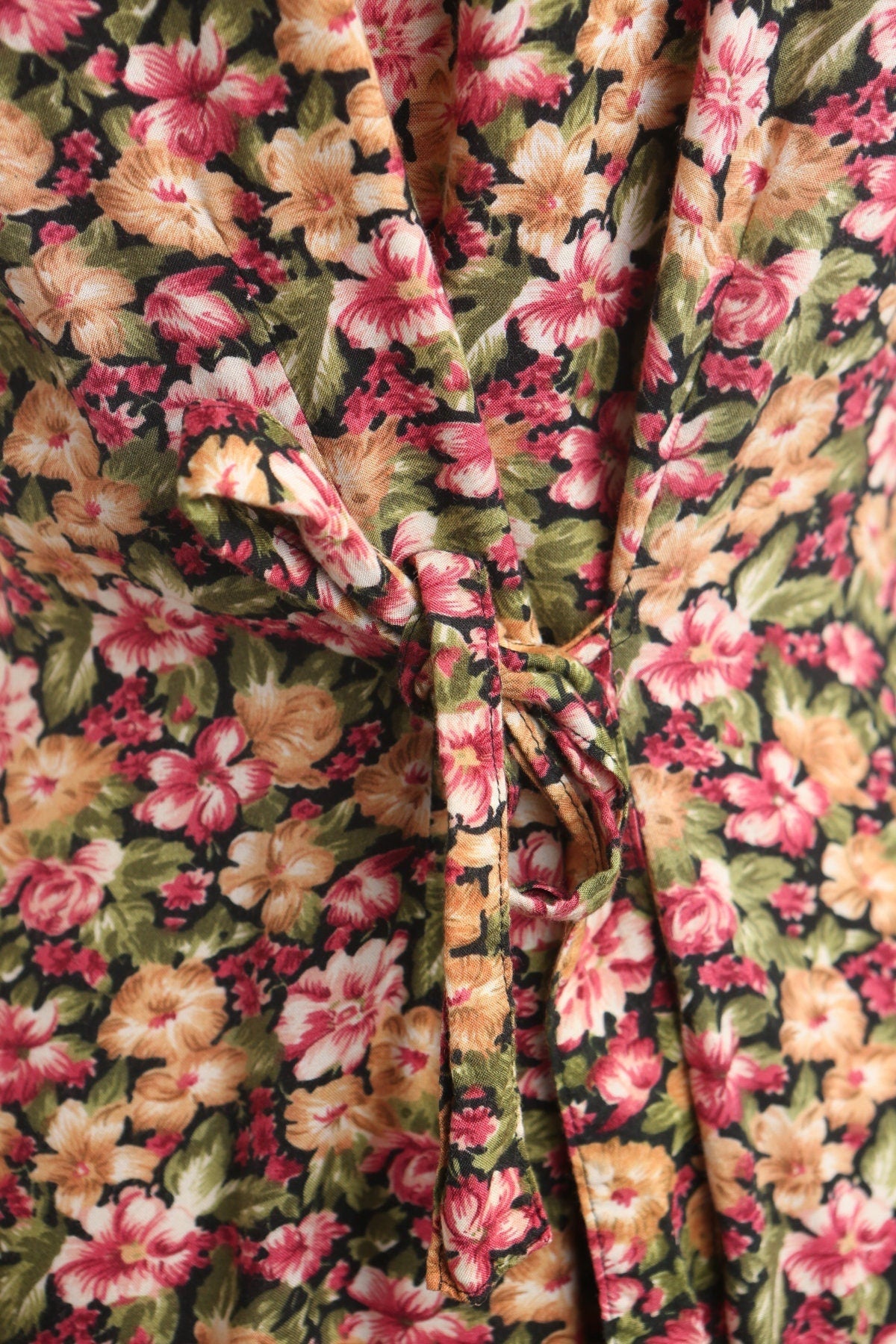 Vintage 90's floral print romper dress summer casual pink flower