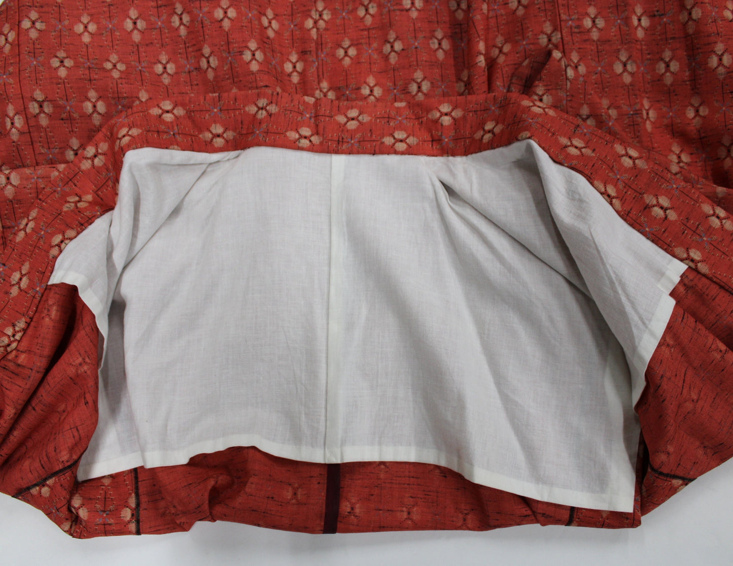 Kimono japanese red abstract print