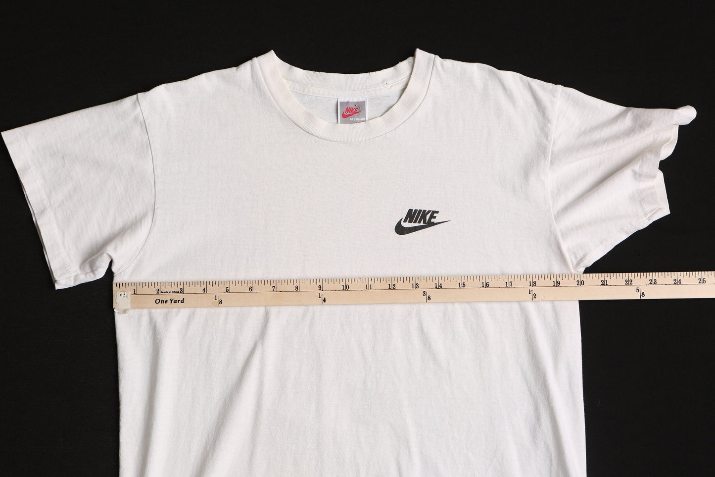 Vintage nike t-shirt graphic just do it white red fly medium made in usa