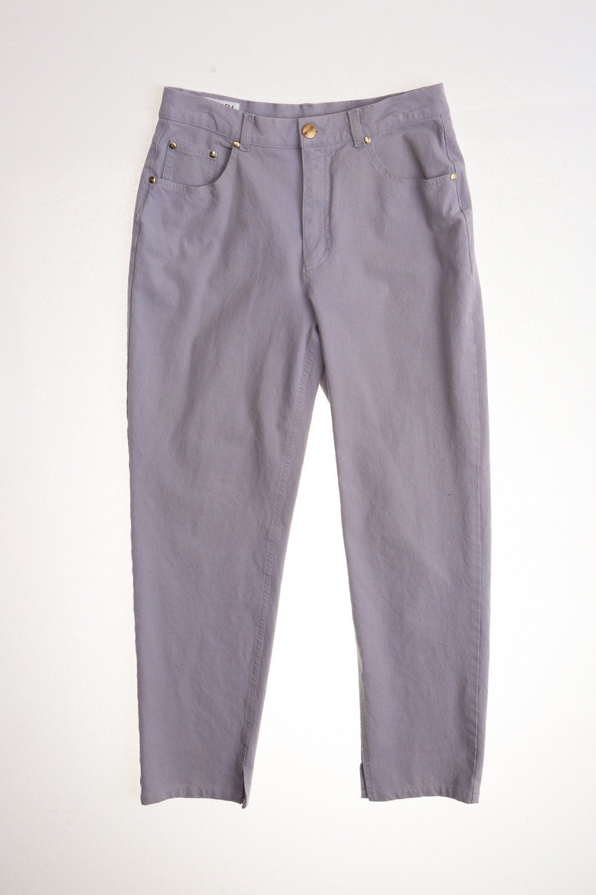 Women high waist pants casual y2k purple escada sport size 40
