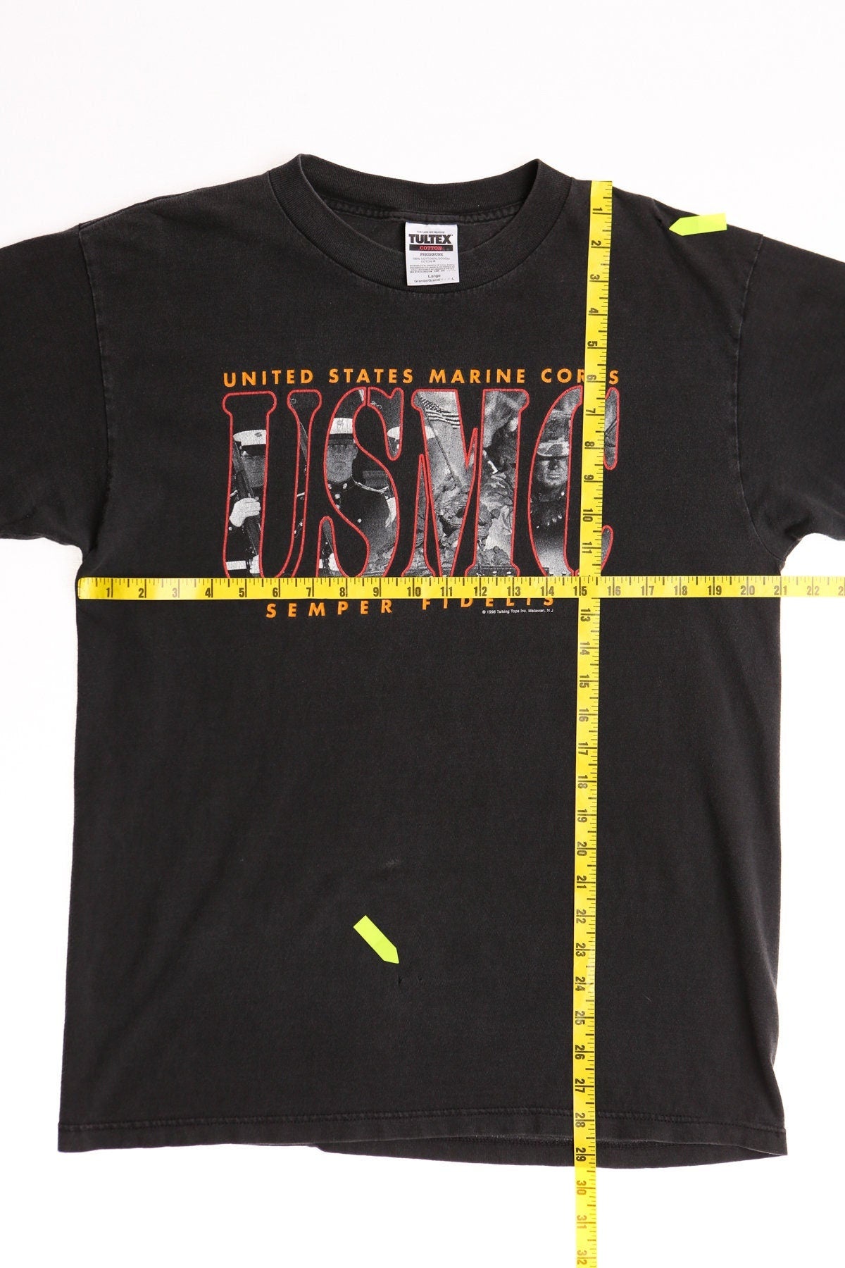 Y2k unites states marine corps usmc graphic t-shirt shirt black semper fidelis