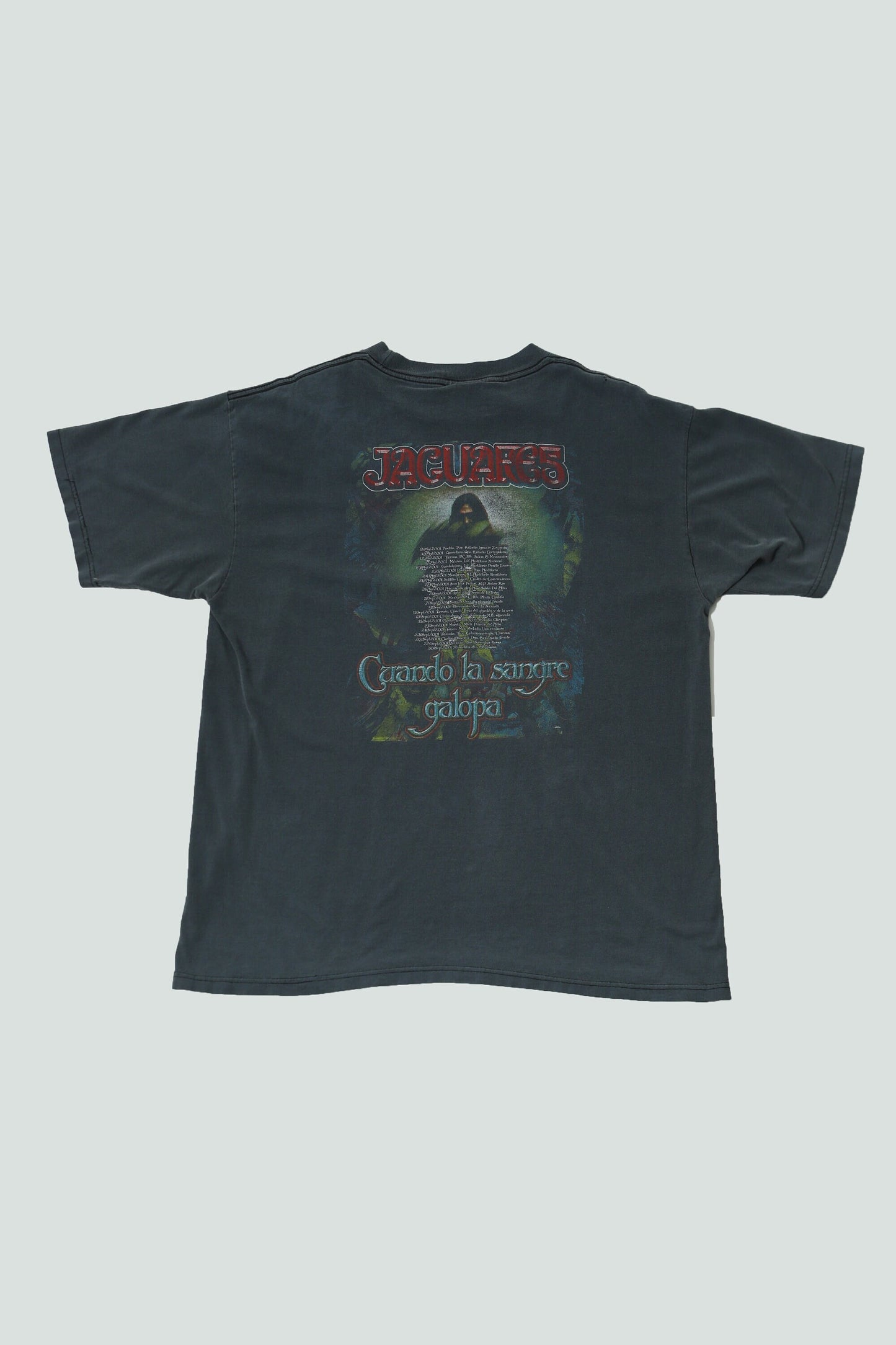 Jaguares rock t-shirt mexican band cuando la sangre galopa vintage xl