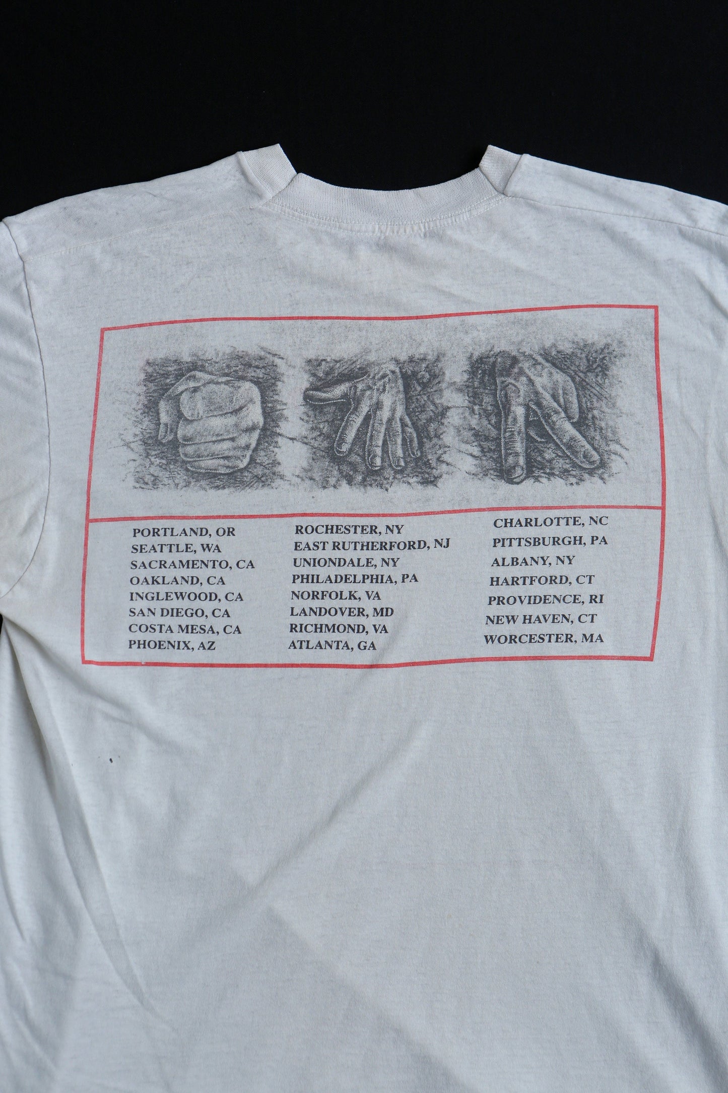 Rush vintage t-shirt 1990 presto rabbits magic hat