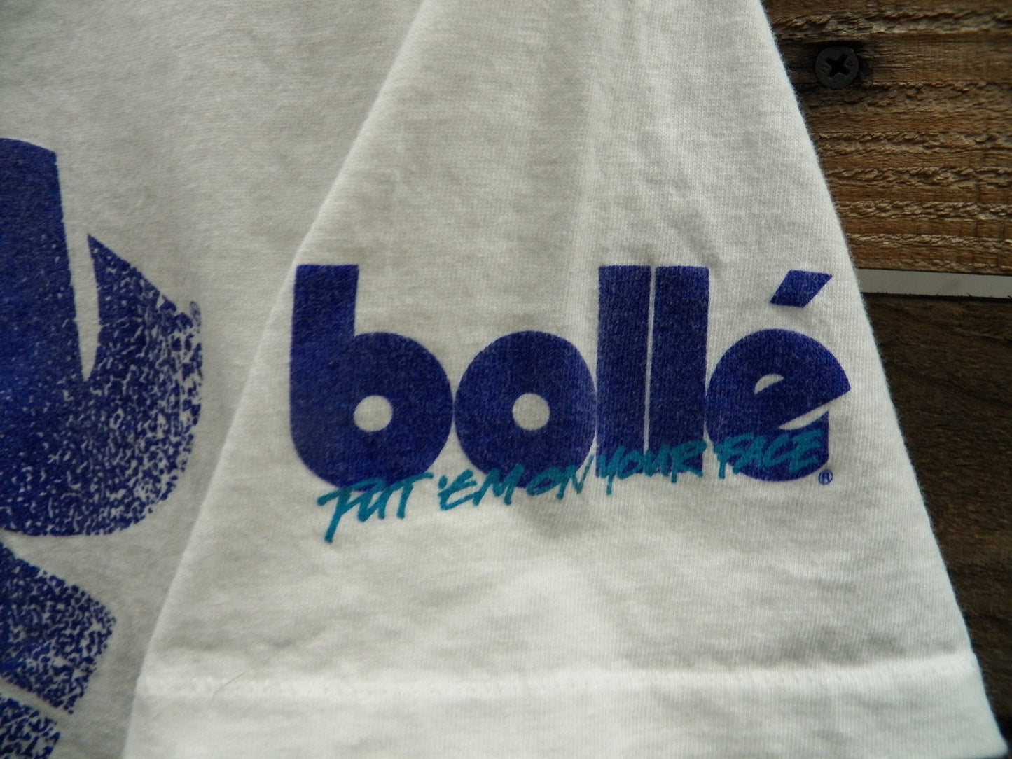 Vintage bolle t-shirt graphic white surfing cotton made in usa put 'em on your face