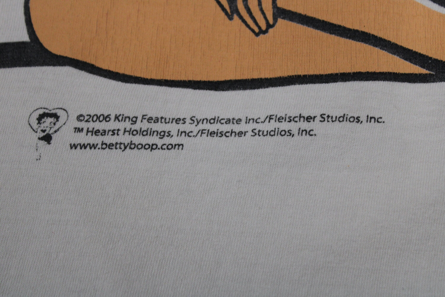 Betty boop graphic t-shirt long pijama white red dress puppy hearts