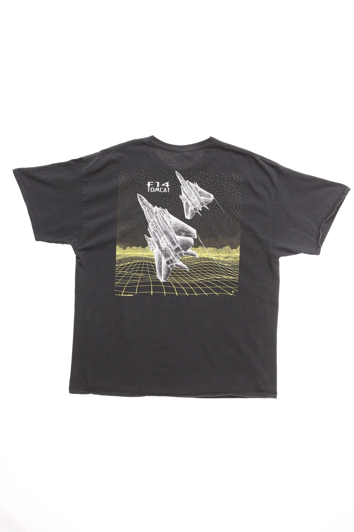 Vintage F14 tomcat fighter jet graphic t-shirt