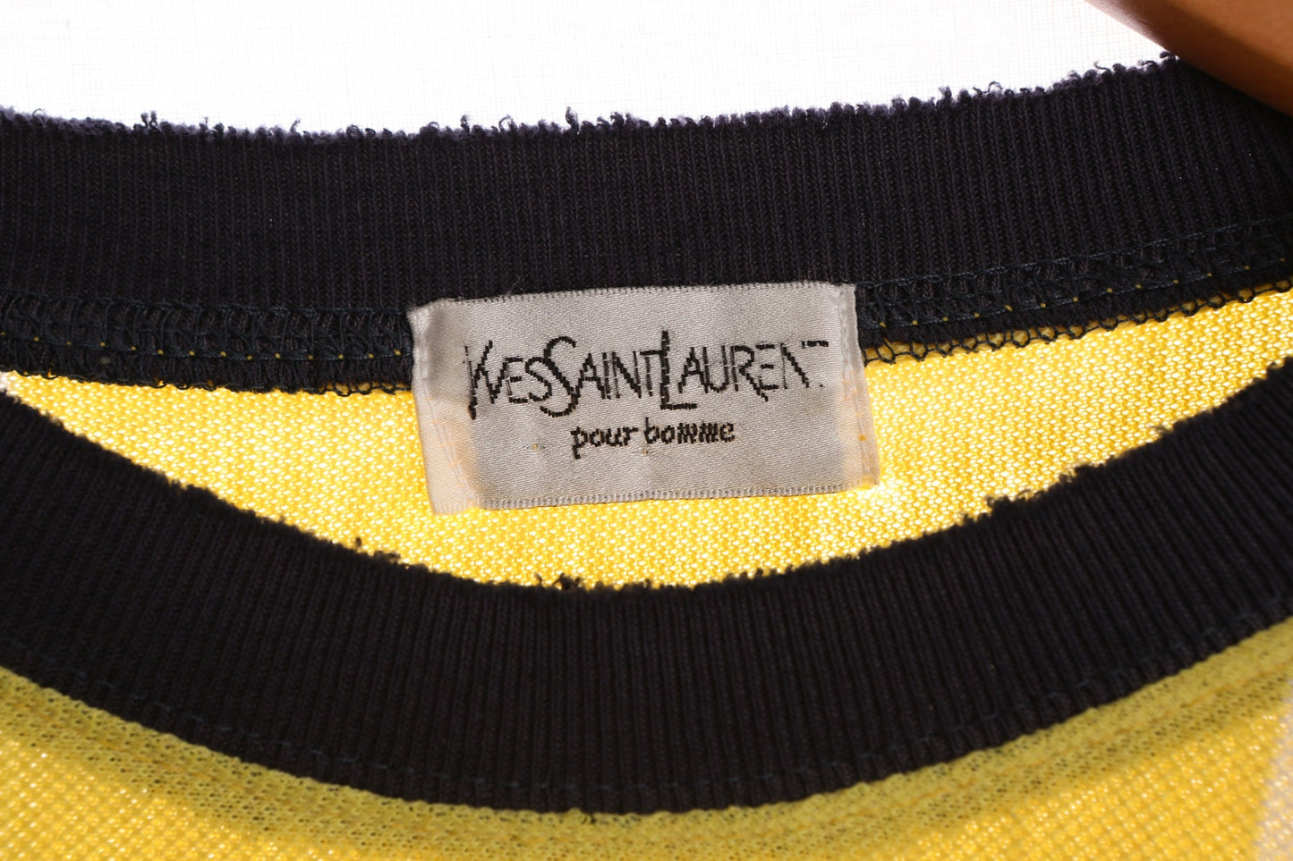 Vintage Yellow Striped T-shirt - Dunlop Active Print