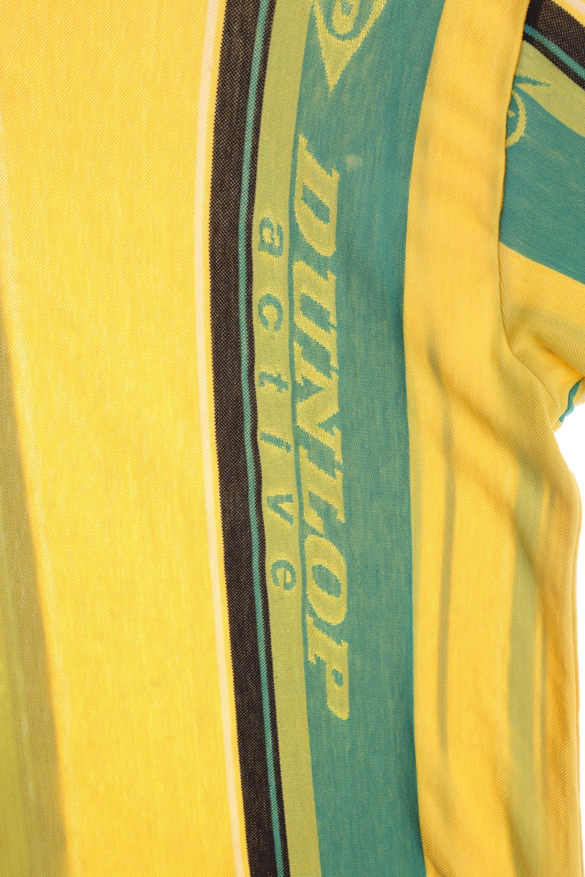 Vintage Yellow Striped T-shirt - Dunlop Active Print
