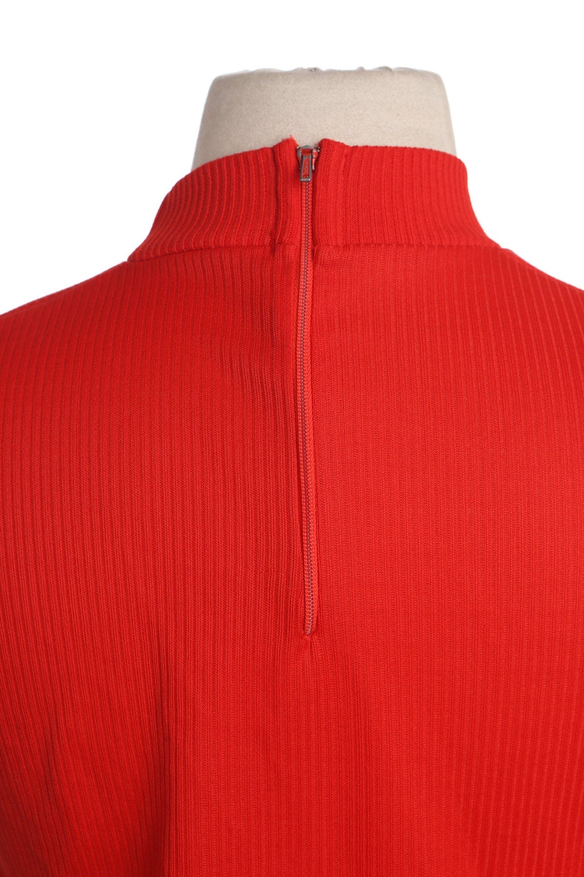 70's Poly Red Mod Women's Top