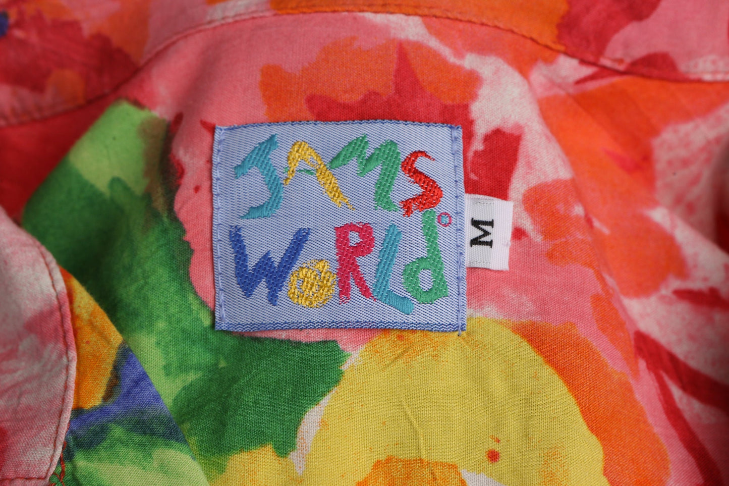 Jam's World Floral Print Rayon 90's Top