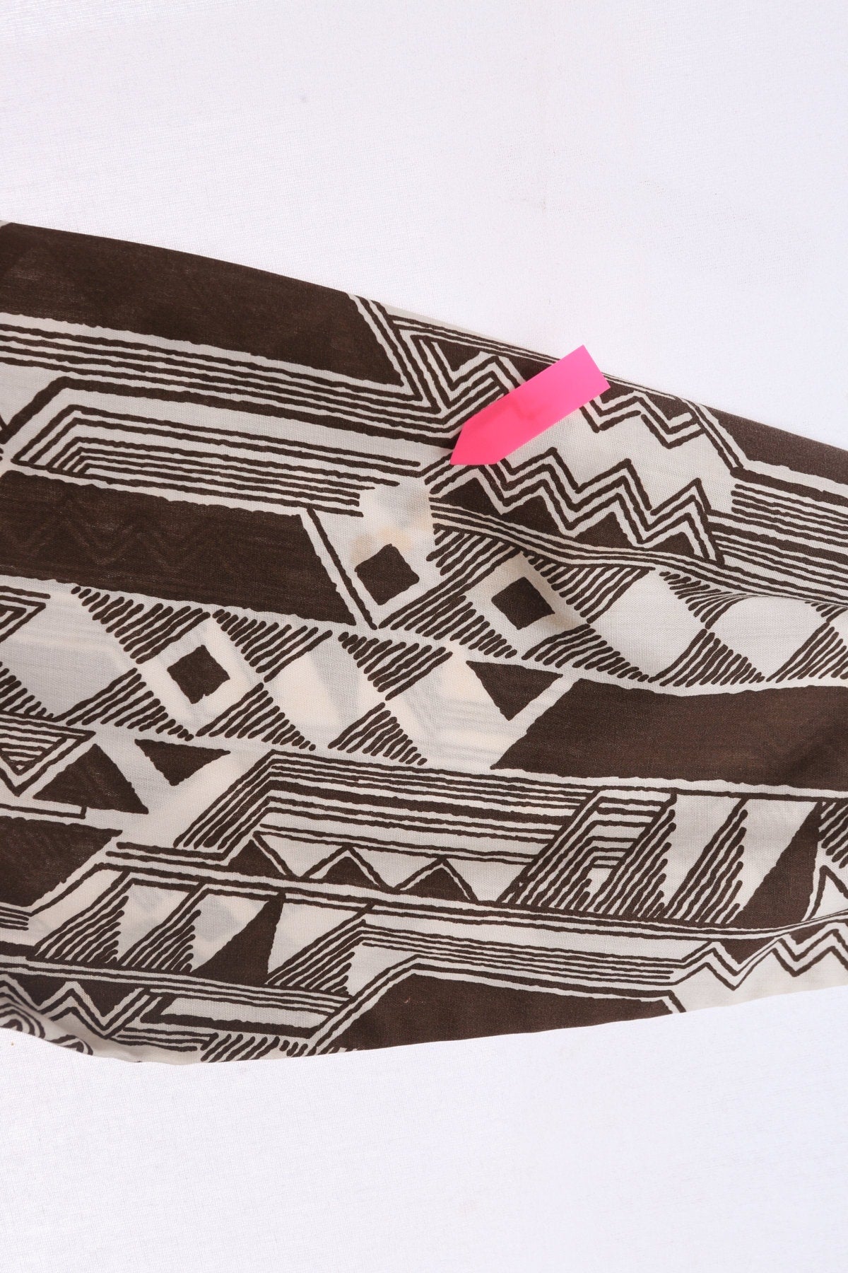 70's Men Brown Geometric Casual Shirt