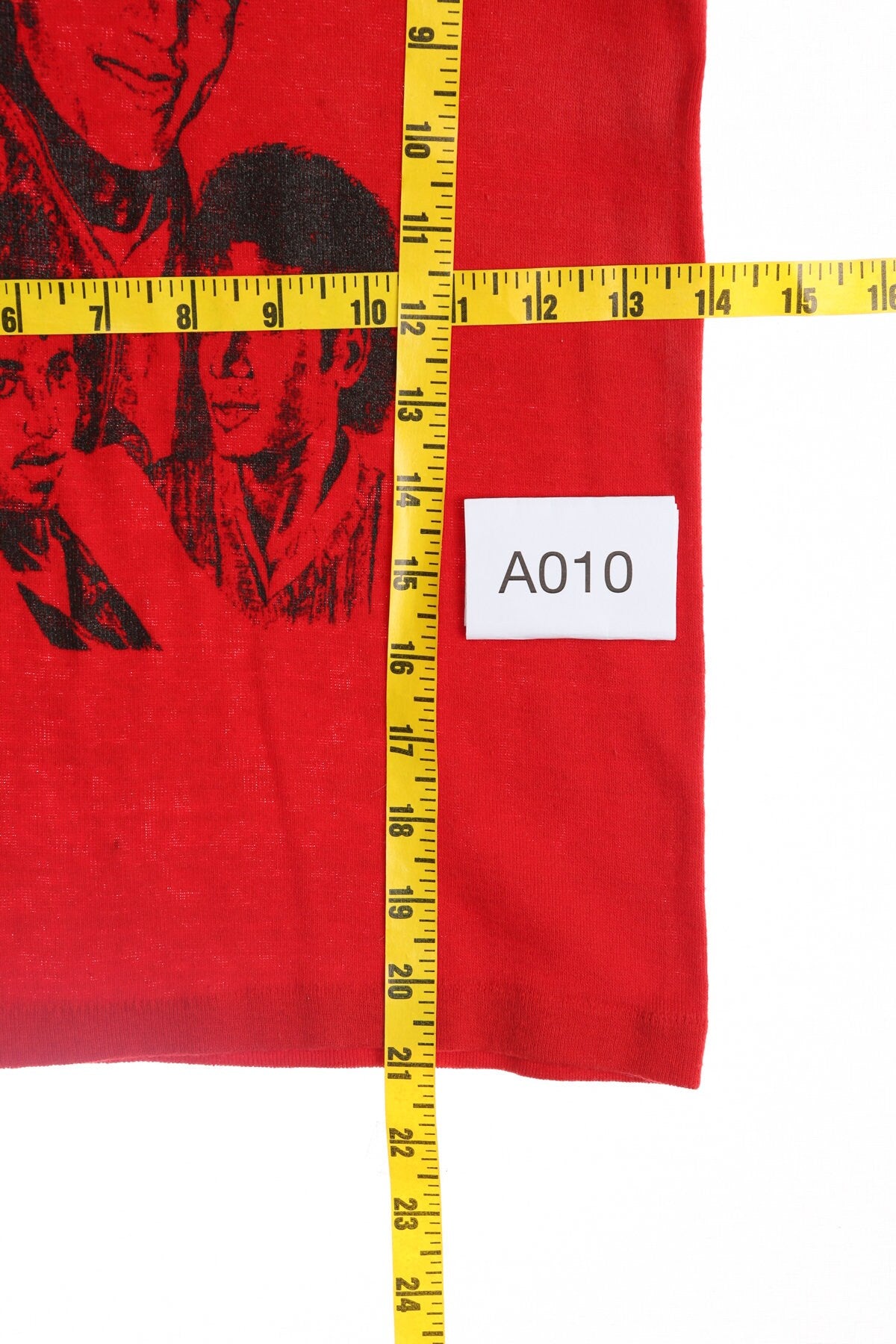 Vintage Red Graphic T-shirt with Black Michael Jackson Print