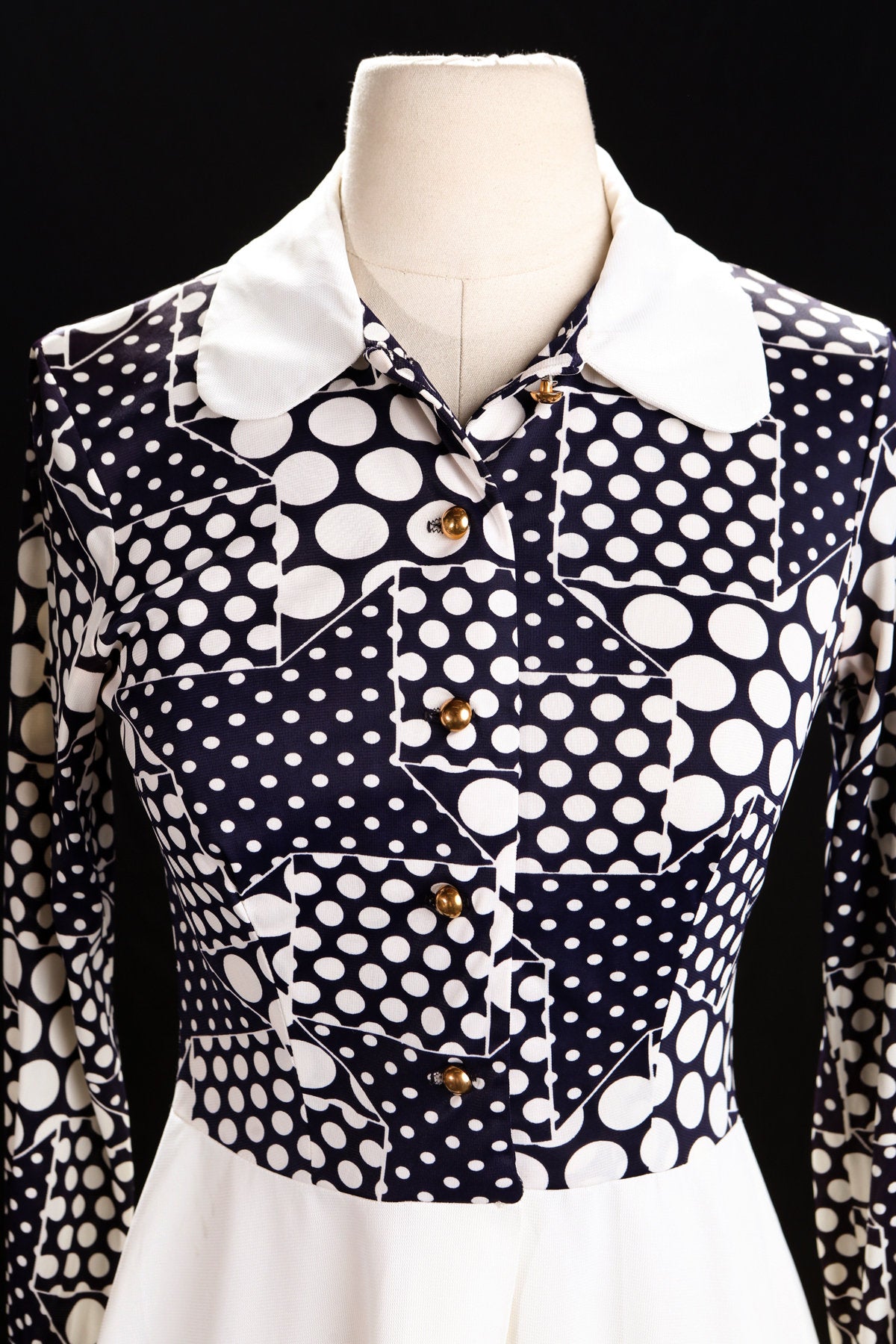 70's Women Summer Poly Dress