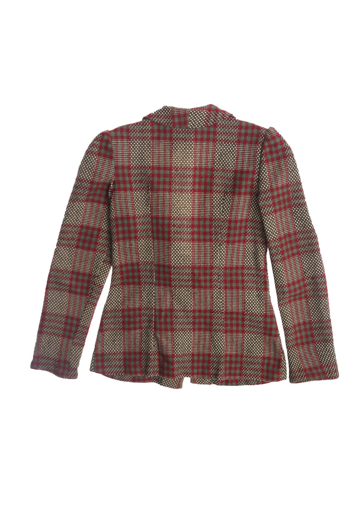 Vintage Women Brown Plaid Blazer by Dorothy Schoelen from The Strawberry Plant California Label - Era 60's - 70's