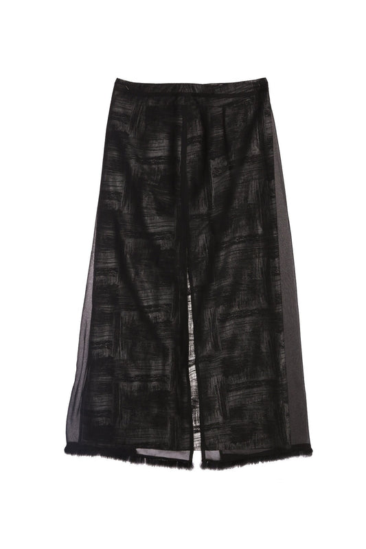 Y2K Women Long Black Casual Skirt