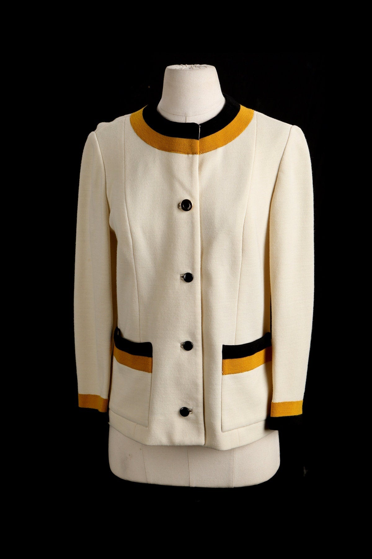 Woman Casual Button Up Jacket - Era 60's - 70's