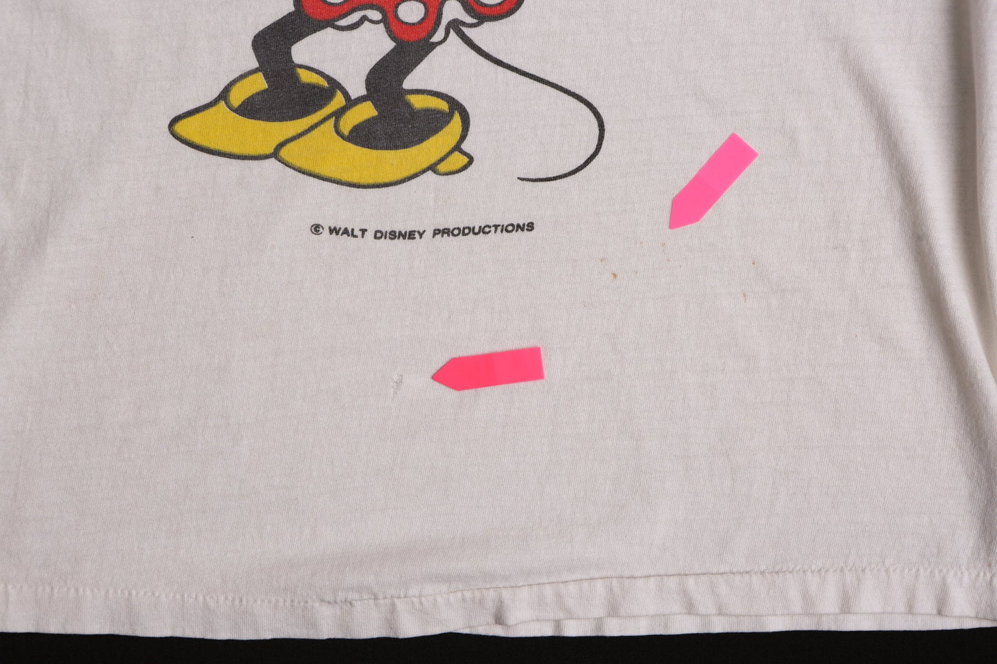 Vintage Minnie Mouse White Graphic T-shirt - Era 70's - 80's
