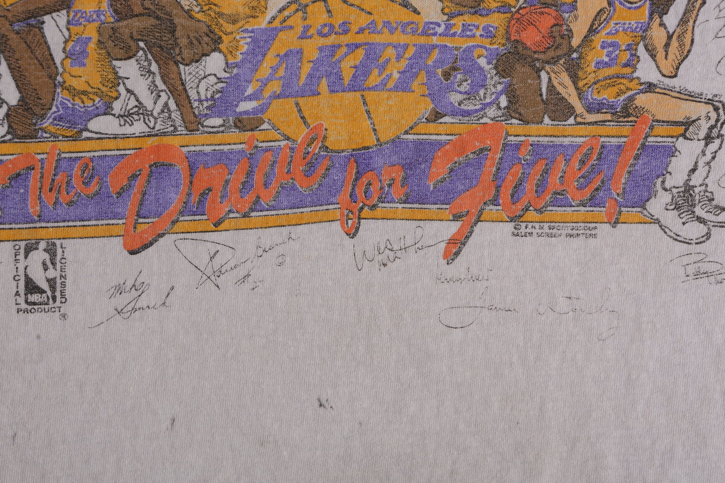 1987 World Champs Los Angeles Lakers Graphic T-shirt