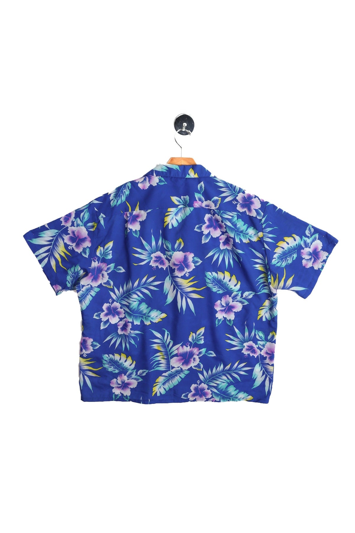 Vintage Men Blue Hwaiian Shirt