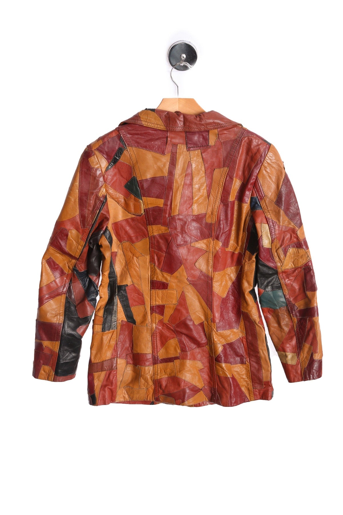 70s Woman Patchwork Leather Jacket