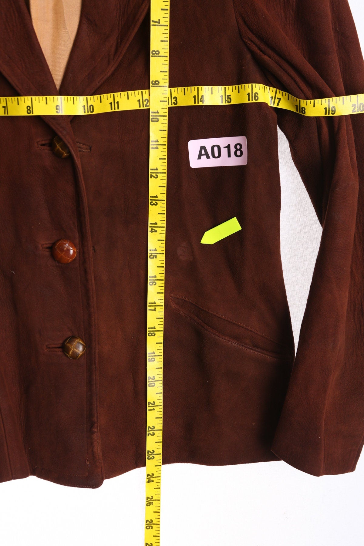 Woman Brown Leather Blazer - Era 40s - 50s