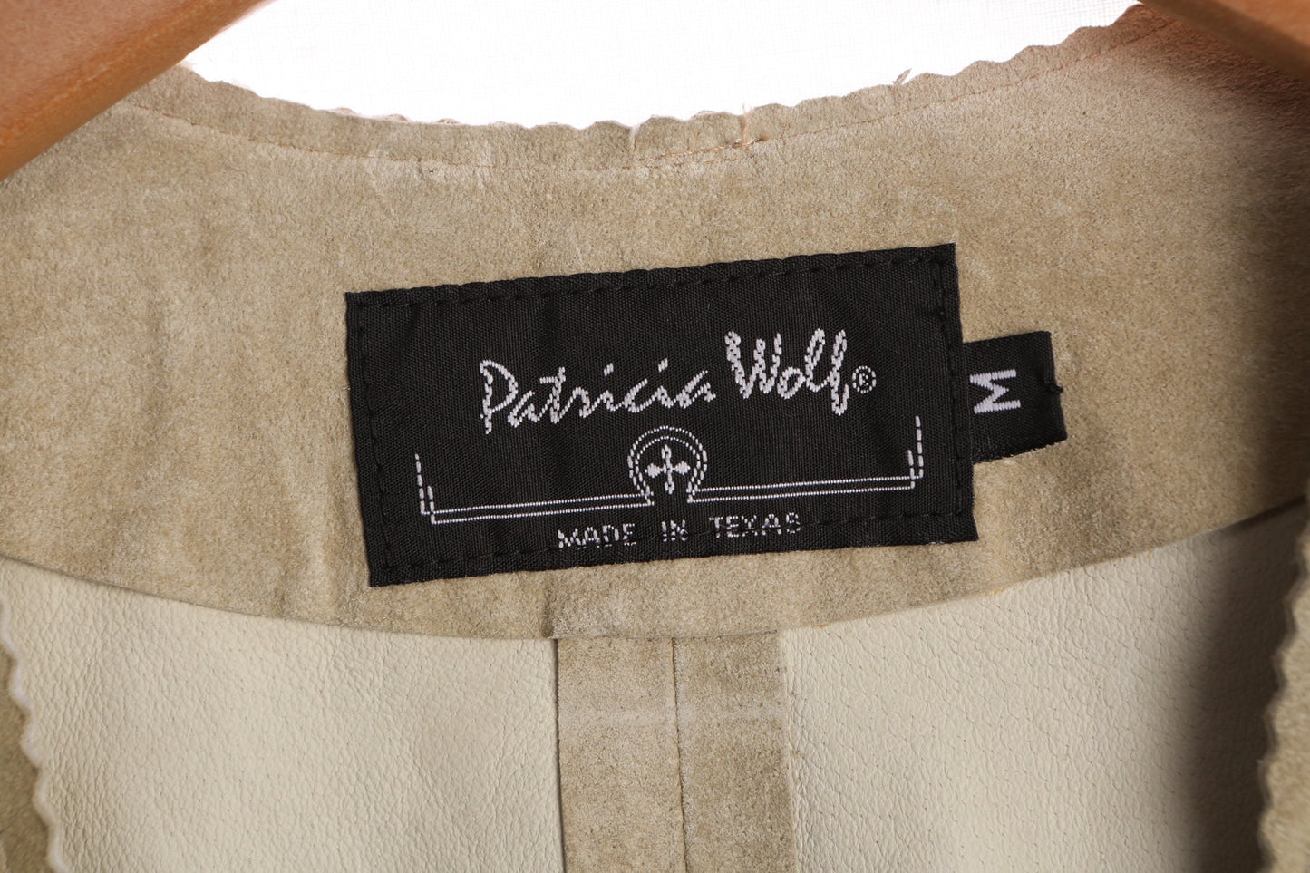 Women Beige Suede Fringed Vest with Roses Print