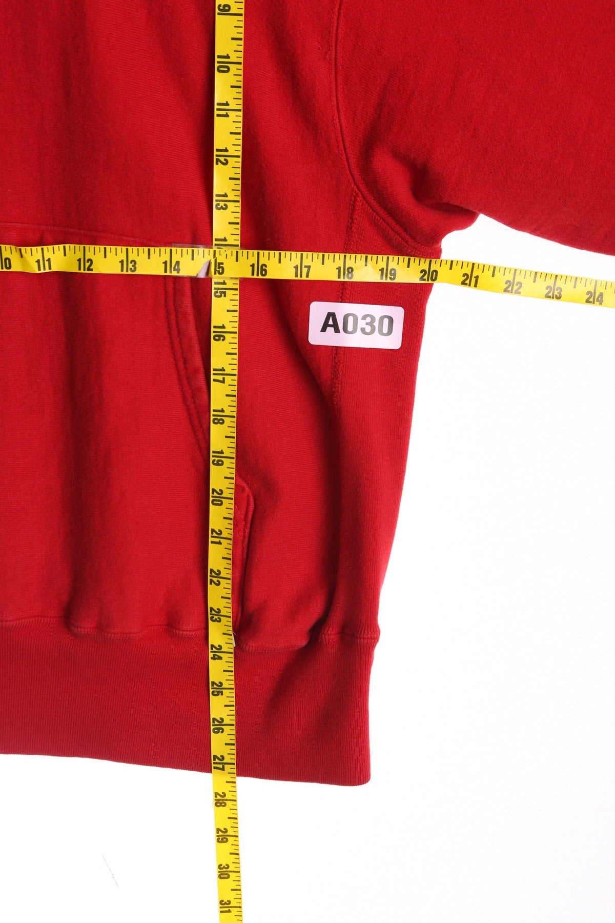 Vintage Champion red Hoodie with Grinnell College White Print - Era 80's - 90's