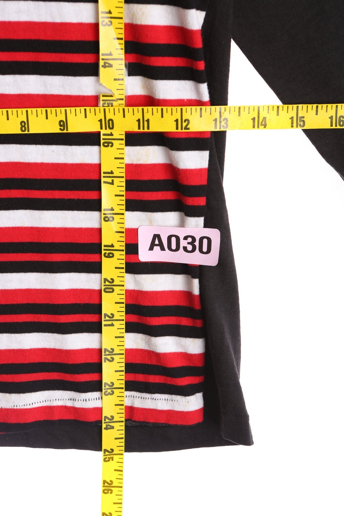 Vintage Long Sleeve Striped Black Shirt by Pilgrim