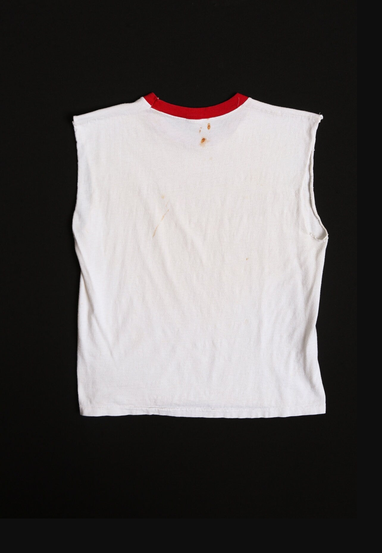 USHA 1970 The Olympic Club White Cut Off Sleeves T-shirt