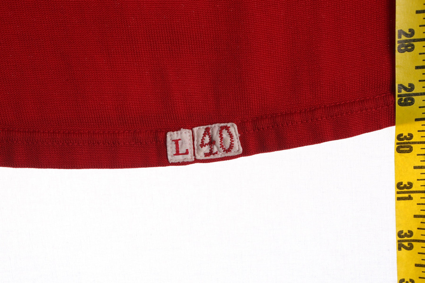 Vintage Track and Field Red Jersey with B Wings Patch - Era 40's - 50's