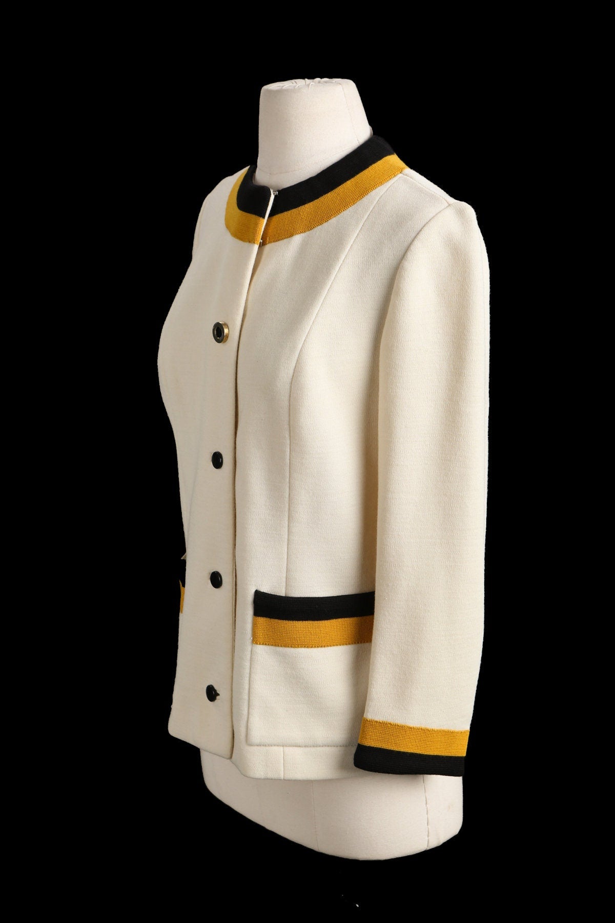 Woman Casual Button Up Jacket - Era 60's - 70's