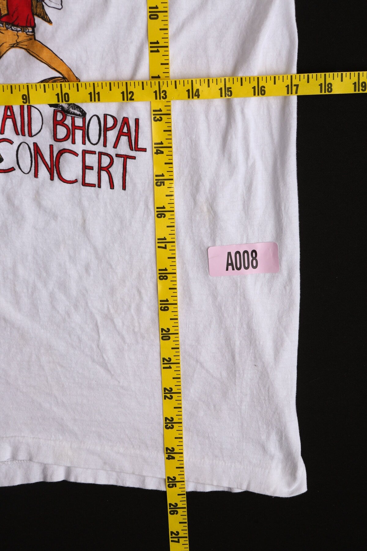 Help's Aid Bhopal Concert Vintage Graphic T-shirt