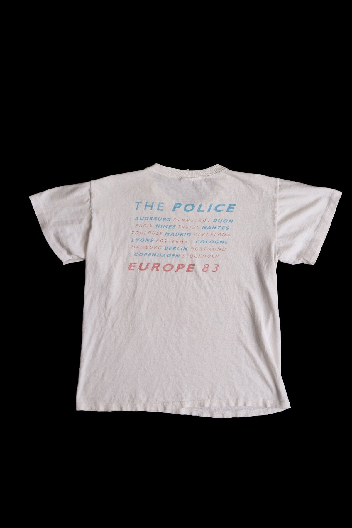 1983 Europe the Police Rock Graphic T-shirt