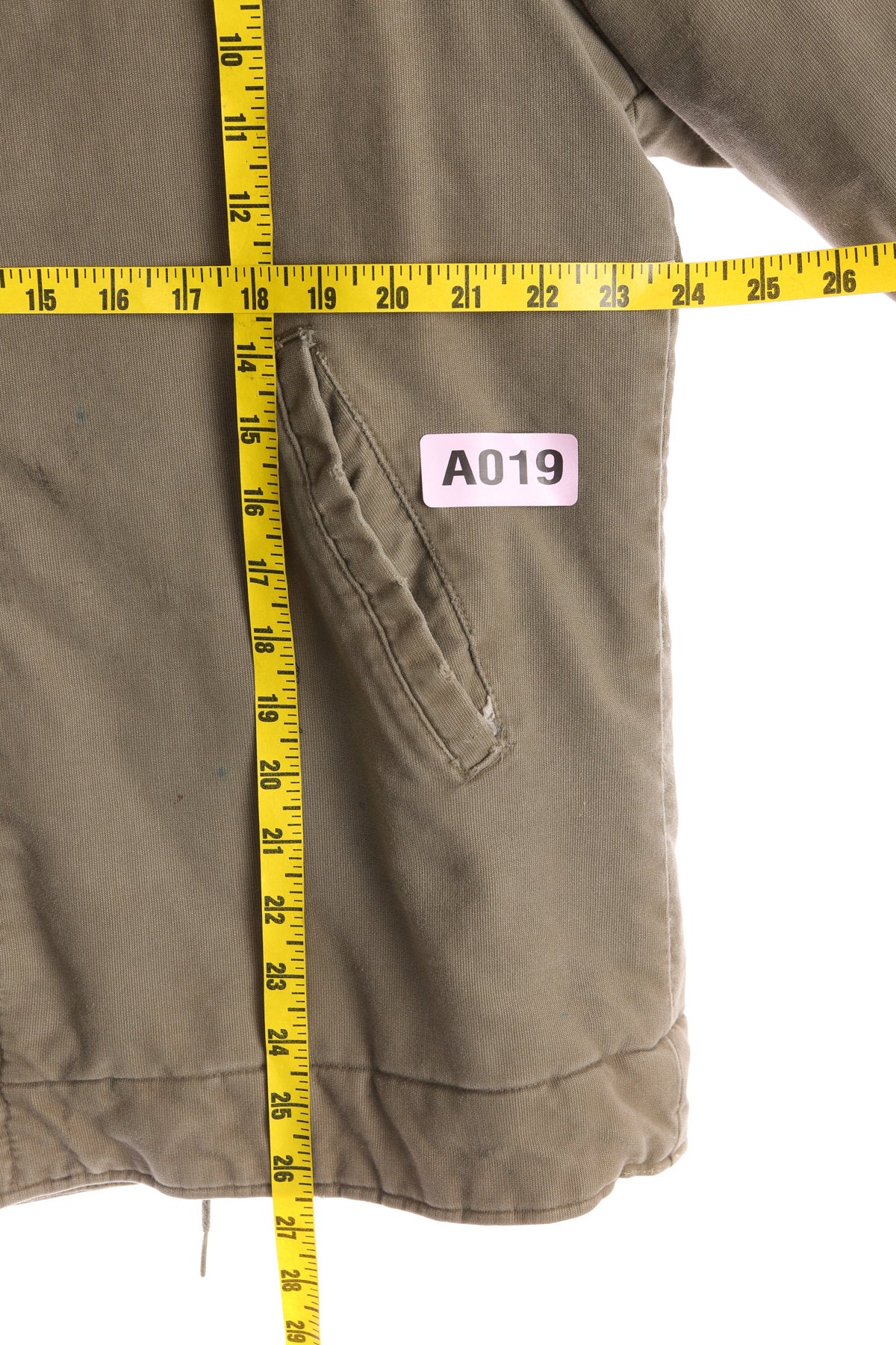 Men Green Canvas Sherpa Jacket