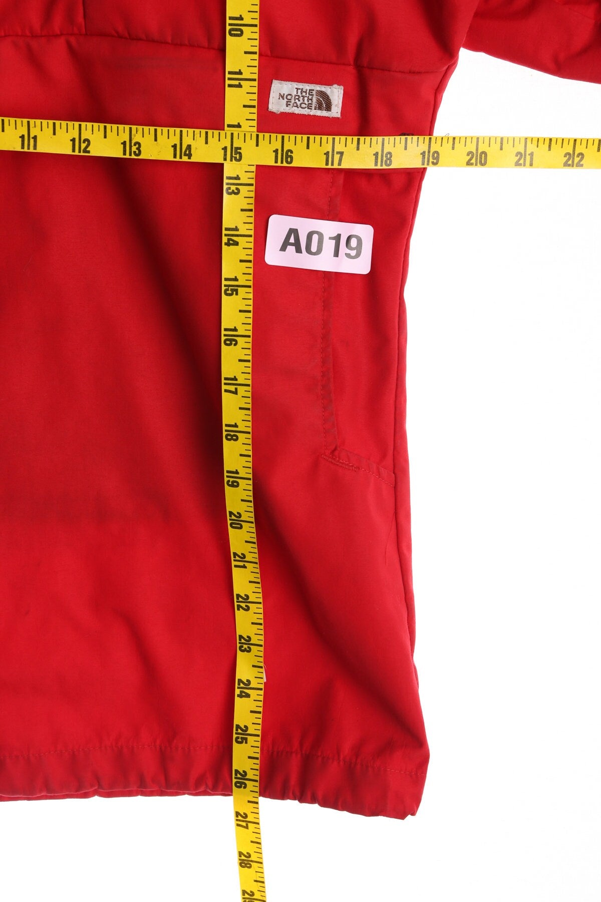 Vintage North Face Brown Label Red Nylon Parka